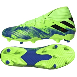 Buty piłkarskie adidas Nemeziz 19.3 Fg M FV3988 czerwone zielone