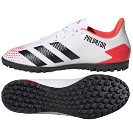 Buty piłkarskie adidas Predator 20.4 Tf M EG0925 czerwone białe