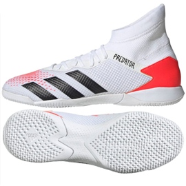 Buty halowe adidas Predator 20.3 In M EG0916 białe czerwone
