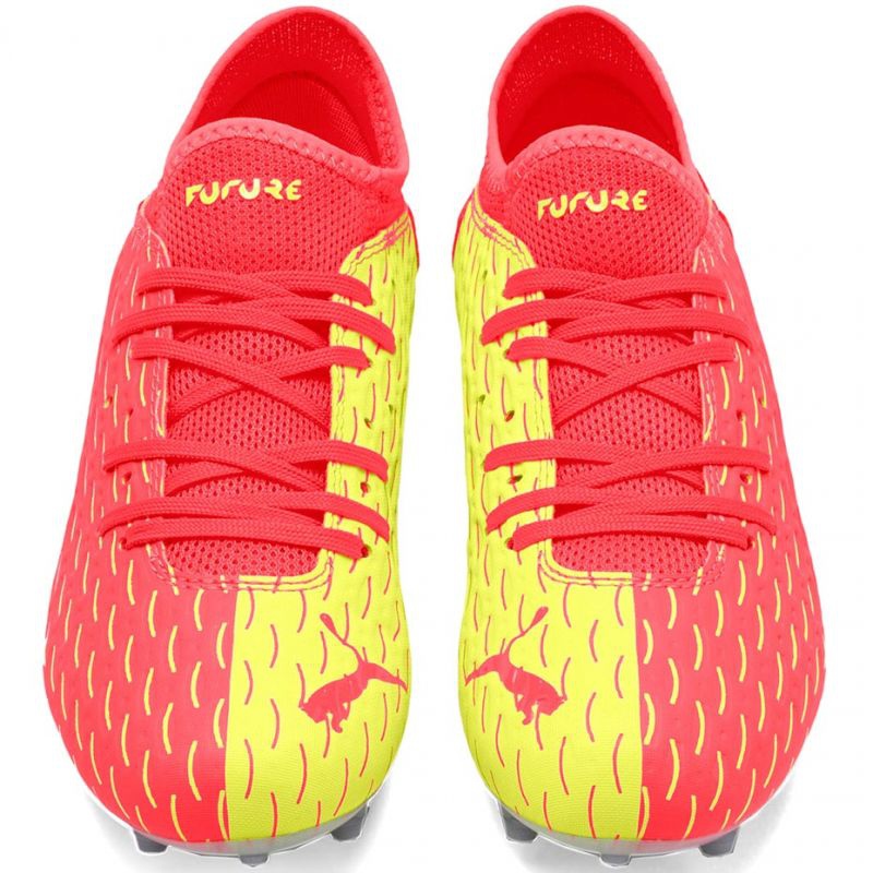 Buty piłkarskie Puma Future Jr 5.4 Osg Fg Ag 105949 01 żółte czerwone