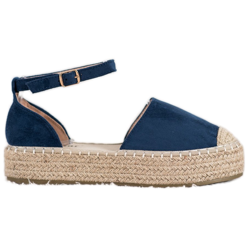 Seastar Granatowe Espadryle Na Platformie niebieskie