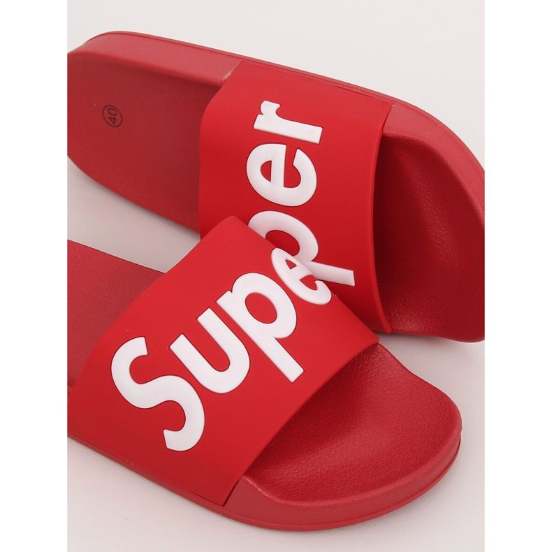 Klapki damskie czerwone CK110 Red