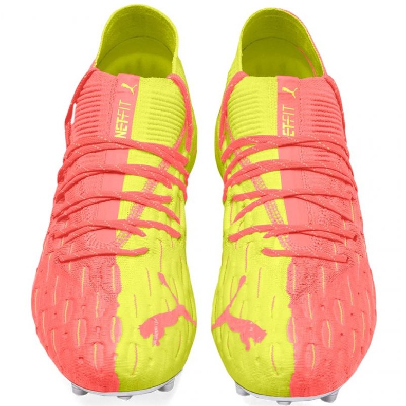 Buty piłkarskie Puma Future 5.1 Netfit M Osg Fg Ag 105931 01 czerwone pomarańcze i czerwienie