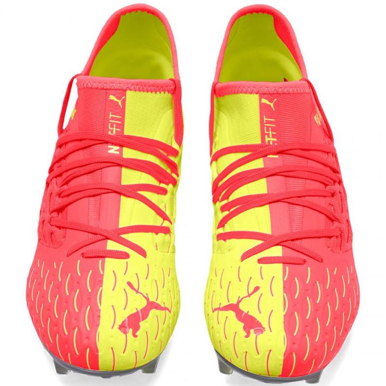 Buty piłkarskie Puma Future M 5.3 Netfit Osg Fg Ag 105936 01 czerwone pomarańczowe