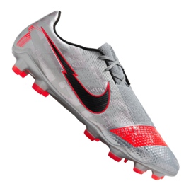 Buty piłkarskie Nike Phantom Vnm Elite Fg M AO7540-906 szare srebrny