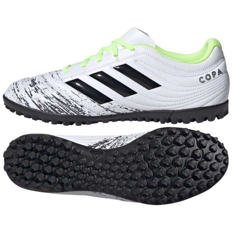 Buty piłkarskie adidas Copa 20.4 Tf M G28520 białe wielokolorowe