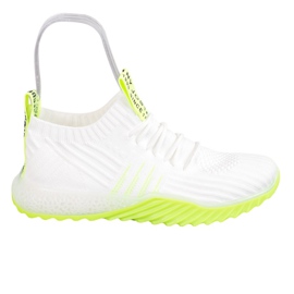 Evento Sneakersy Z Neonową Podeszwą białe