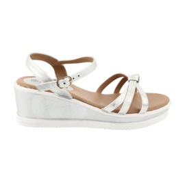 SHELOVET Casualowe Koturny Z Eko Skóry szare