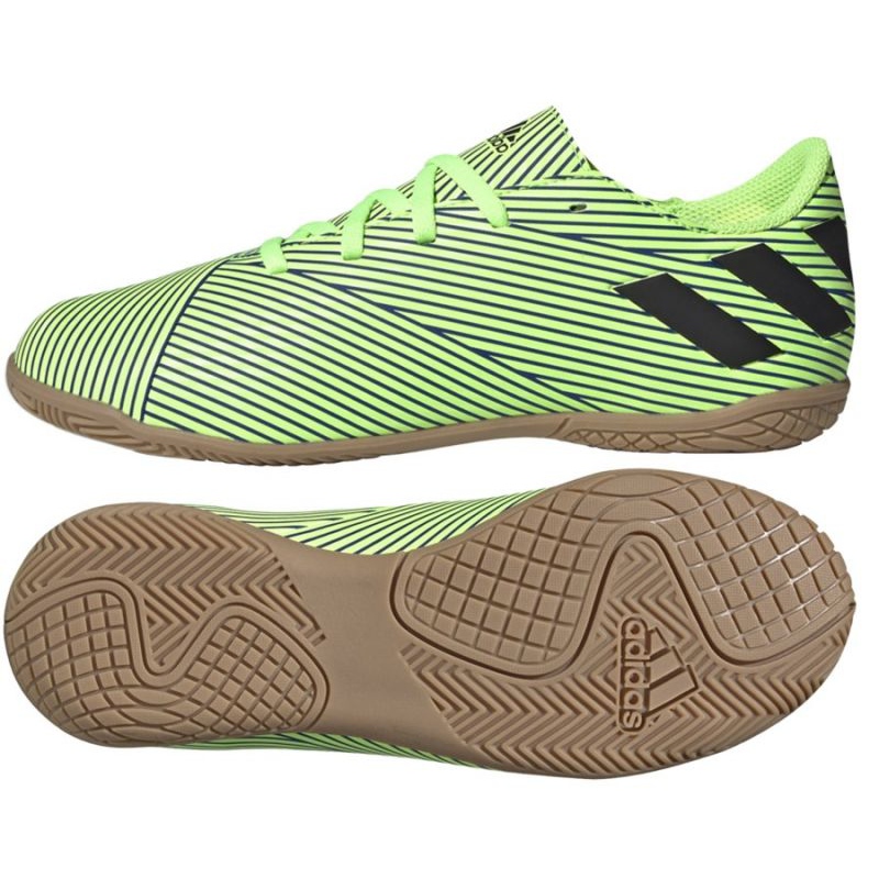 Buty halowe adidas Nemeziz 19.4 In Jr FV4012 zielone wielokolorowe