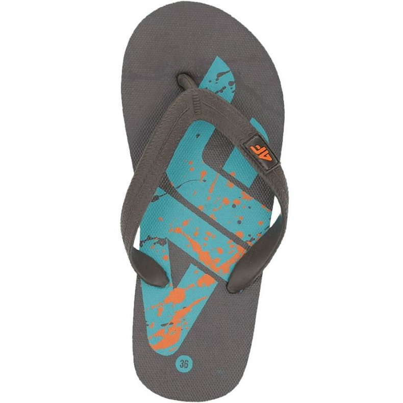 Klapki 4F Jr HJL20-JKLM002 90S czerwone granatowe