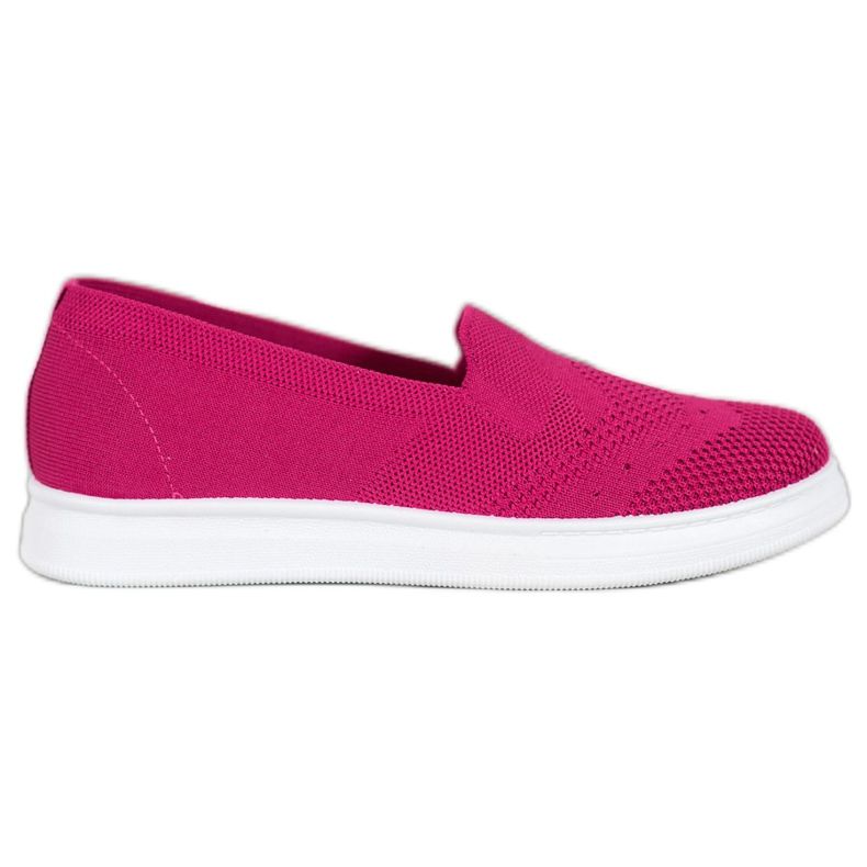 Via Giulia  Slipony Na Platformie różowe