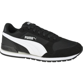 Buty Puma St Runner v2 Mesh Jr 367135-06 białe czarne