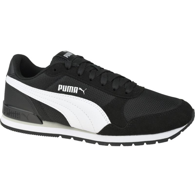 Buty Puma St Runner v2 Mesh Jr 367135-06 białe czarne