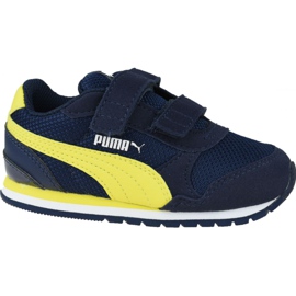Buty Puma St Runner V 2 Infants Jr 367137-09 granatowe żółte