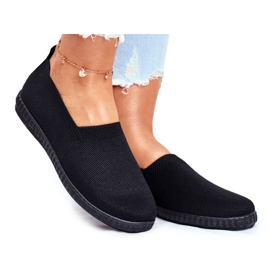 Damskie Trampki Wsuwane Tenisówki Czarne Grigio