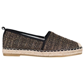 Seastar Tekstylne Espadryle beżowy czarne