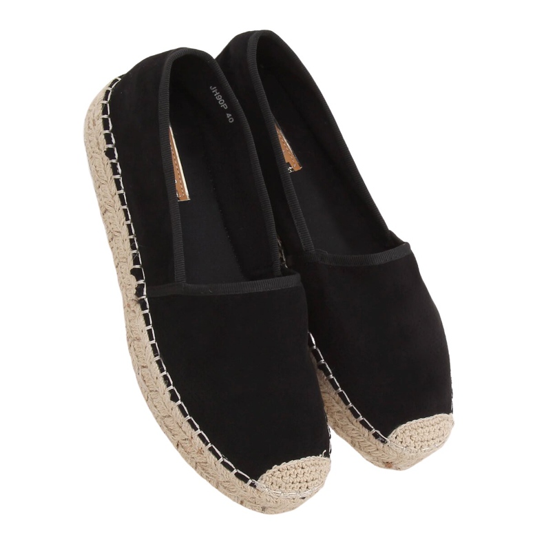 Espadryle damskie czarne JH90P Black