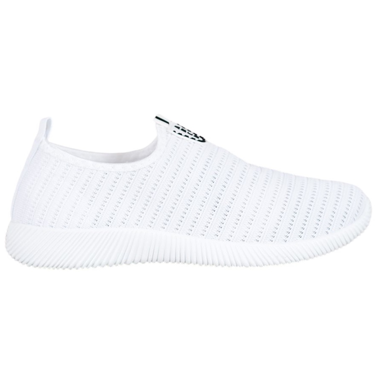 Melisa Tekstylne Buty Slip On białe