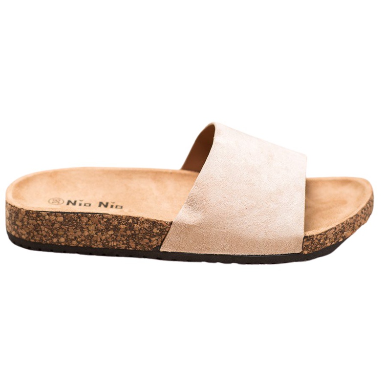 Nio Nio Klasyczne Klapki Na Platformie brązowe