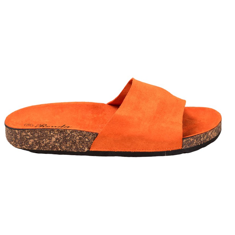 Renda Pomarańczowe Klapki