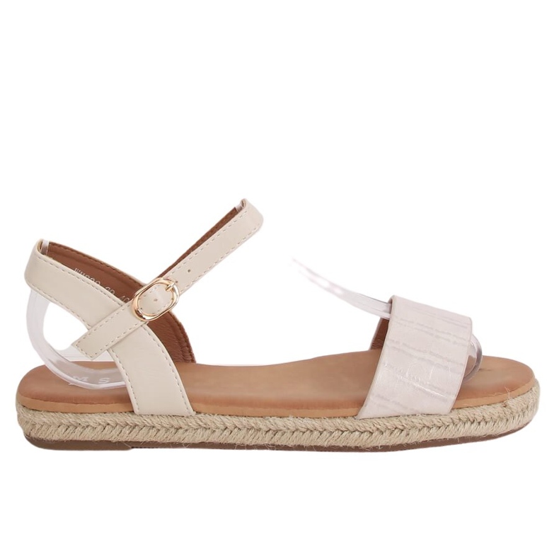 Sandałki espadryle beżowe WH939 Beige beżowy
