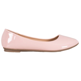 Comer Lakierowane Baleriny różowe