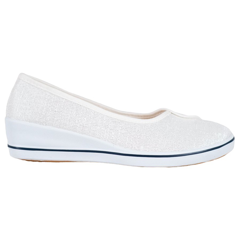 Comer Baleriny Z Brokatem białe