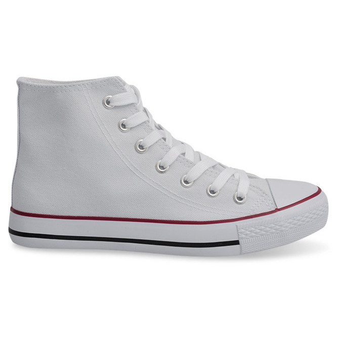 Wysokie Trampki Konwers B71N Biały białe