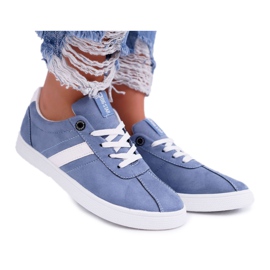 Obuwie Sportowe Damskie Big Star Błękitne DD274620 niebieskie