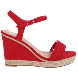 Espadryle na koturnie czerwone 100-937SC-1 Red Ii Gatunek