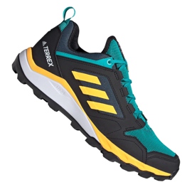 Buty adidas Terrex Agravic Trail M FV2418 czarne wielokolorowe zielone żółte