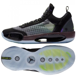 Buty Nike Air Jordan Xxxiv Low Black Vapor Green M CZ7750-003 wielokolorowe czarne