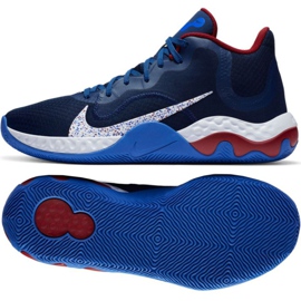 Buty koszykarskie Nike Renew Elevate M CK2669 400 niebieskie wielokolorowe