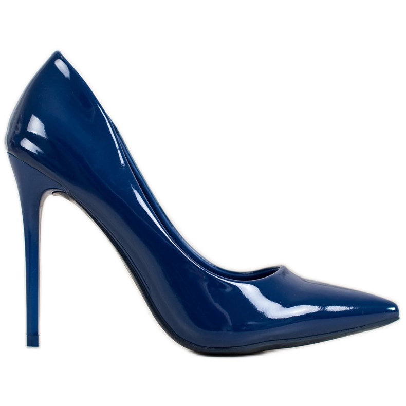 Small Swan Lakierowane Szpilki niebieskie