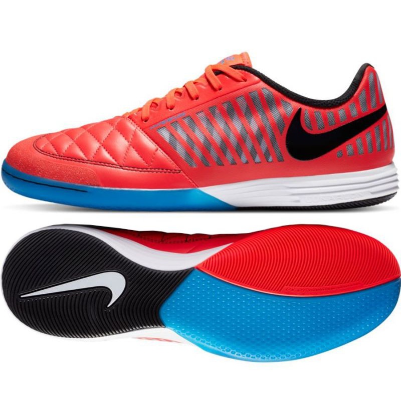 Buty halowe Nike Lunargato Ii Ic M 580456-604 czerwone wielokolorowe
