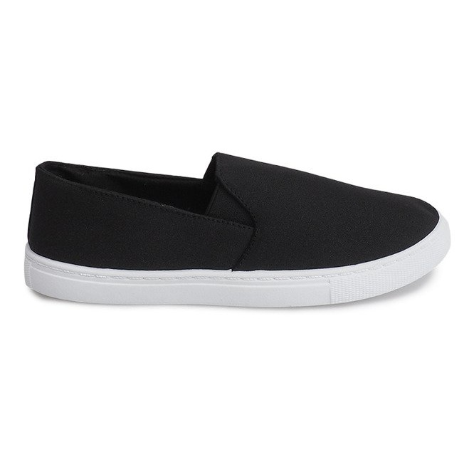 Wsuwane Trampki Tenisówki Slip On TL202 Czarny czarne