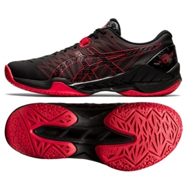 Buty do piłki ręcznej Asics Blast Ff 2 M 1071A044-001 wielokolorowe czarne