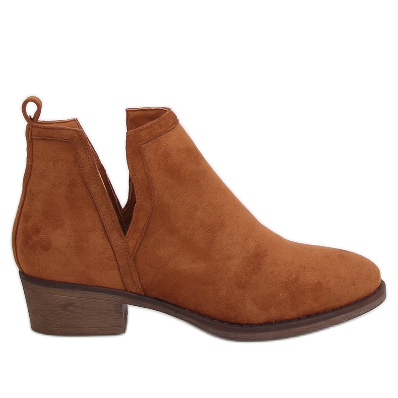 Botki damskie camel NS159P Camel brązowe