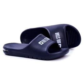 Klapki Męskie Big Star Powietrzne Granatowe GG174919