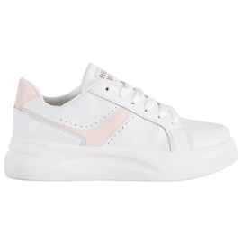 SHELOVET Sneakersy Fashion Design białe