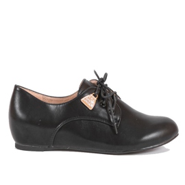 Czarne jazzówki półbuty klasyczne C12-1