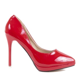 Czerwone klasyczne szpilki 0108-5