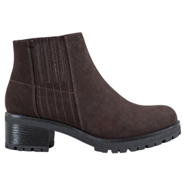 J. Star Klasyczne Brązowe Botki