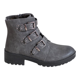 J. Star Szare Workery Z Klamrami