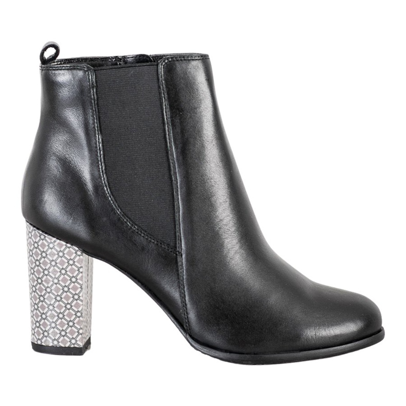 Evento Klasyczne Botki Ze Skóry czarne