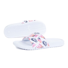 Klapki Nike Benassi Jdi Print W 618919-119 białe