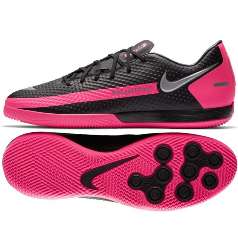 Buty piłkarskie Nike Phantom Gt Academy Ic M CK8467-006 czarne wielokolorowe