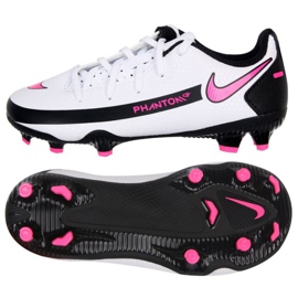Buty piłkarskie Nike Phantom Gt Club FG/MG Jr DC9466-160 białe białe