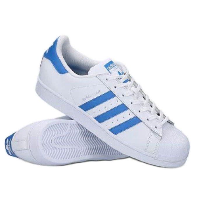 Buty adidas Superstar W S75929 białe niebieskie