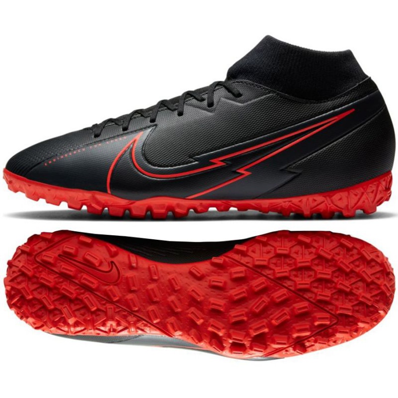Buty piłkarskie Nike Mercurial Superfly 7 Academy Tf M AT7978-060 czarne wielokolorowe